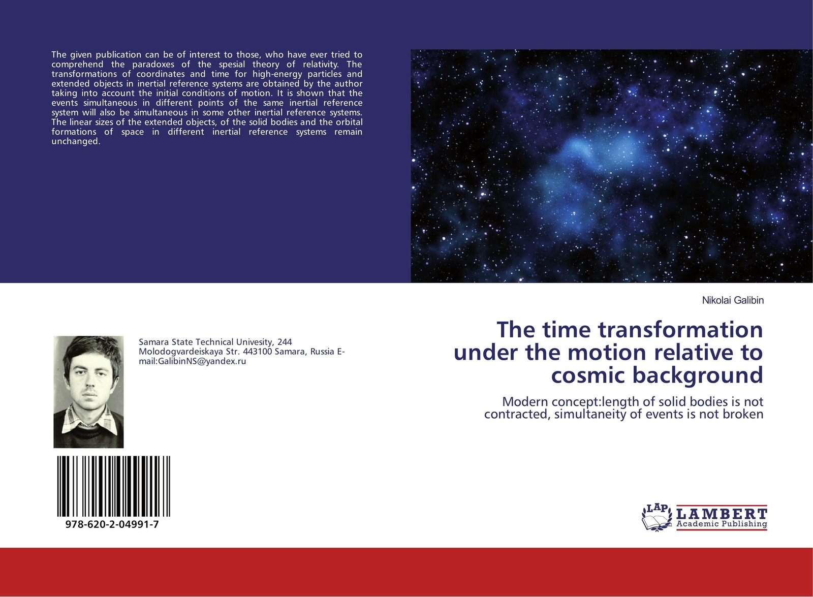 Thumbnail - The Time Transformation Under The Motion Relative To Cosmic Background