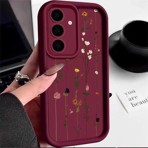 Floral Soft Silicone Case For Samsung Galaxy S24 Ultra S23 S22 A55 A15 A54 Cover - Picture 18 of 19