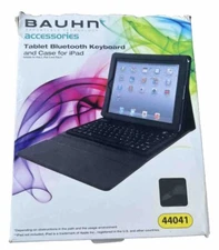 BAUHN Tablet Keyboard and Case Ipad 2/3/4 bluetooth wireless In Box