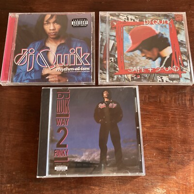 DJ Quik NEW SEALED CD Lot Safe + Sound, Rhythm-al-ism, Way 2 Funky