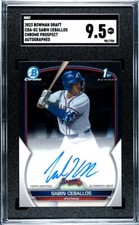 2023 Bowman Chrome Rookie Autograph Sabin Ceballos RC Auto SGC 9.5