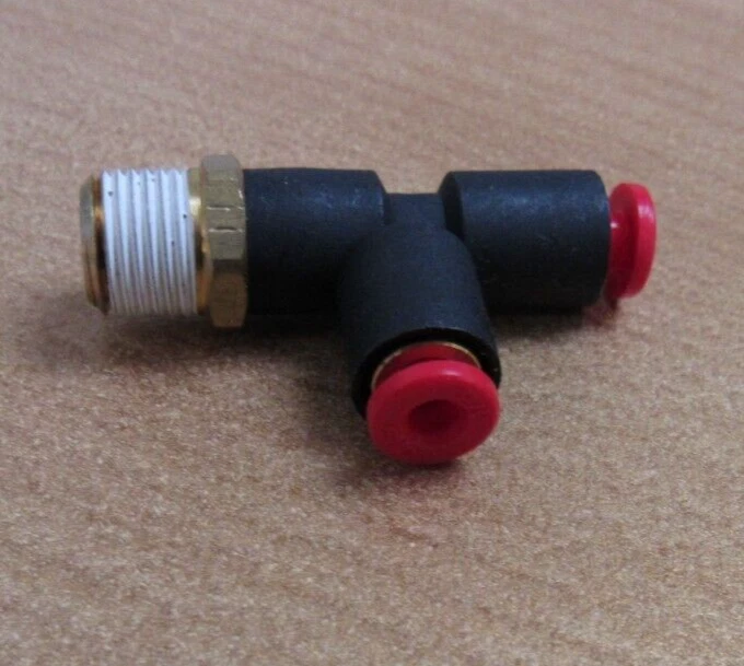 Lot of 14 SMC KQY01-34S Male Run Tee 1/8" Tube x2 To 1/8 NPT - Image 3 of 4