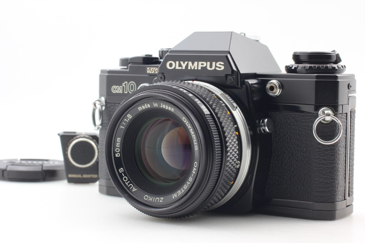 MINT ] Olympus OM10 Black 35mm SLR Camera w/ ZUIKO AUTO-S