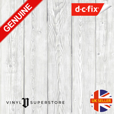 D-C FIX SHABBY WEISS HOLZ KLEBERÜCKSEITE KUNSTSTOFF SELBSTKLEBEND VINYL FOLIE 67,5cm
