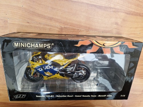 MINICHAMPS 1/12 YAMAHA YZR-M1 CAMEL 2006 VALENTINO ROSSI MOTO GP MOTORCYCLE BIKE - Picture 2 of 4