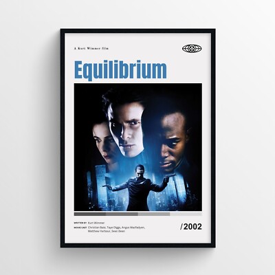 Equilibrium Movie Poster Print, Wall Art - Unframed