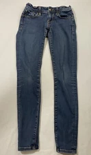 Vigoss studio jeans The Jagger women size 0 skinny blue dark wash low rise denim