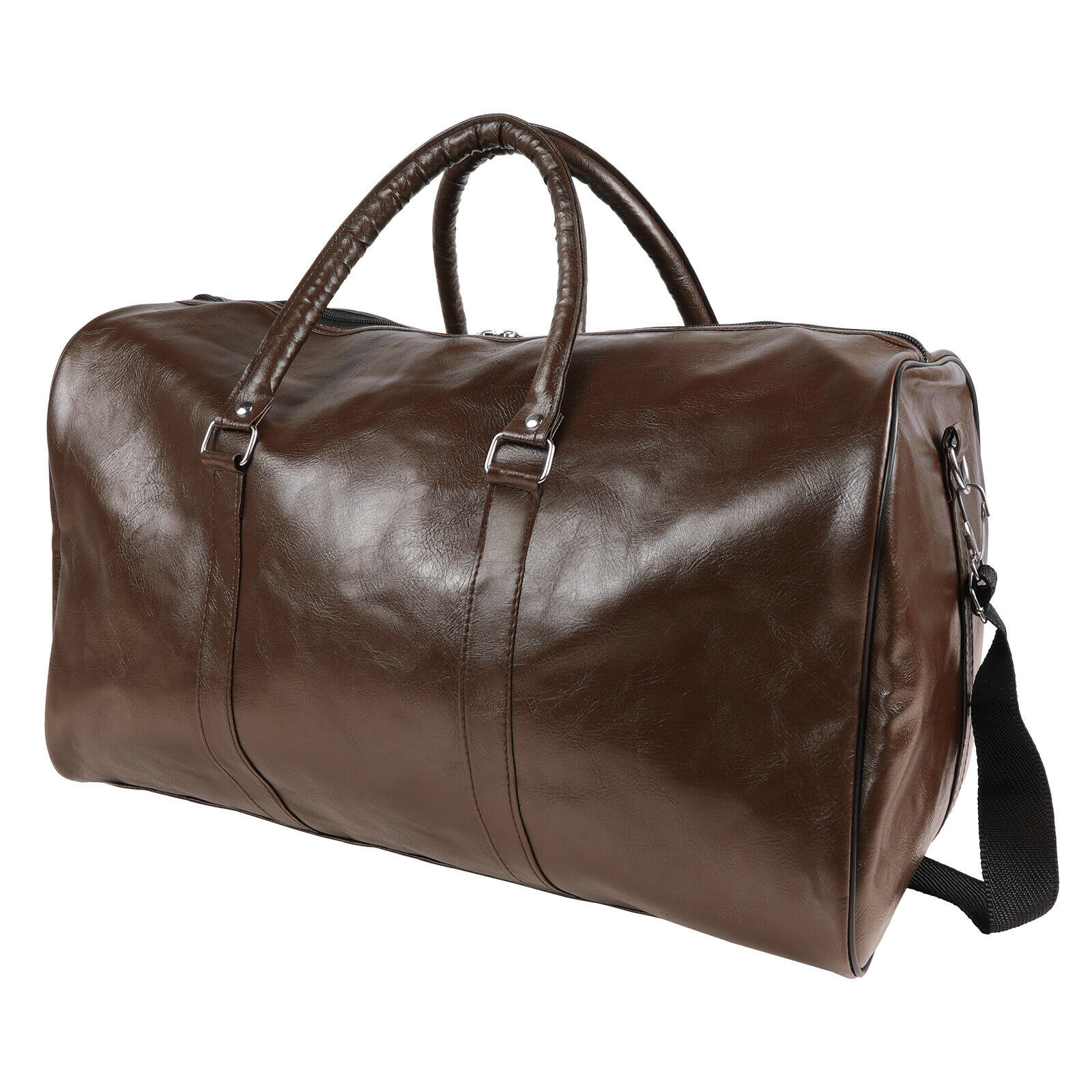 40L PU Leather Duffle Bag Travel Luggage Sport Handbag Waterproof Tote Men Women