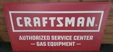 Craftsman Authorized Service Center Metal Sign 36”. X 20” 