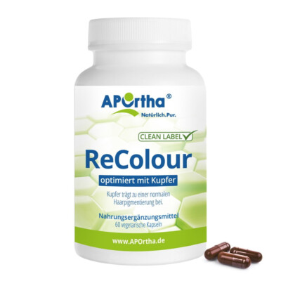 (1222,45 /KG) APOrtha  Recolour mit MELATINE  60 Kapseln MHD 1/2027