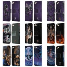 ANNE STOKES DRAGONS 3 LEATHER BOOK WALLET CASE COVER FOR APPLE iPOD TOUCH MP3