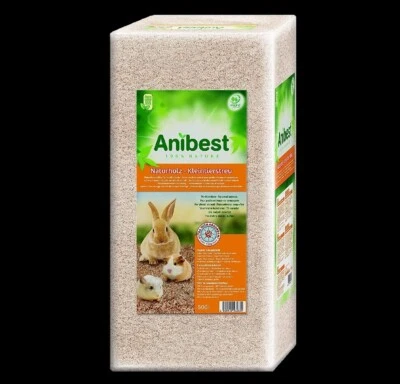 ALLSPAN Anibest Naturholz-KLEINTIERSTREU 500 L 20 kg Streuspäne Einstreu Weichholzspan
