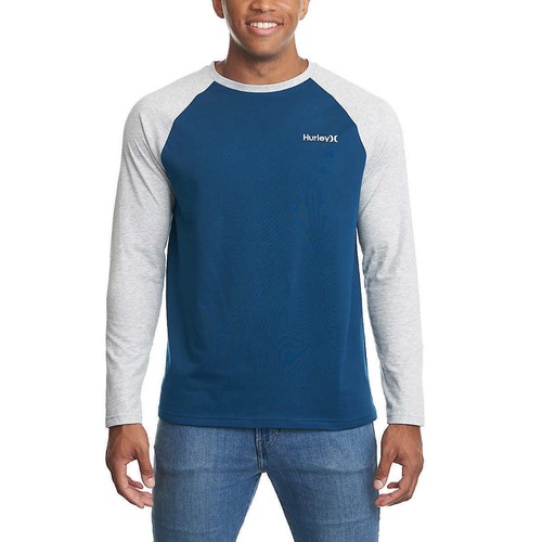 Raglan Embroidered Logo Long Sleeve Tee 