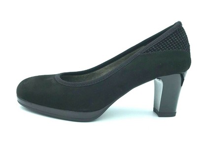 SCARPE DONNA CINZIA SOFT DECOLTE' COMFORT TACCO MEDIO 333080 NERO SCONTO |  eBay