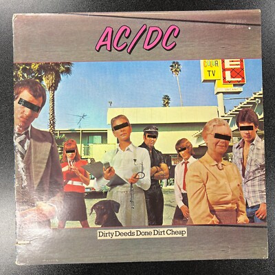 AC/DC Dirty Deeds Done Dirt Cheap Vinyl LP Album Atlantic SD 16033 Vintage