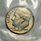 1972 P US Uncirculated 10 Cent Roosevelt Dime UNC in Cello