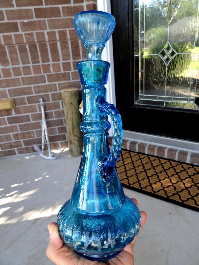 vintage JIM BEAM Blue DECANTER I Dream of Jeanie Bottle 1973 KYORB230