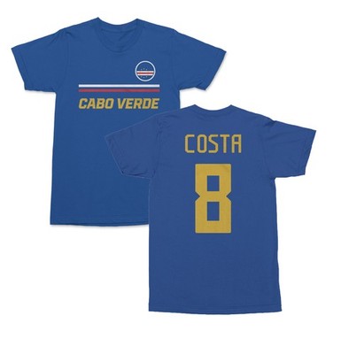 Cabo Verde Soccer Fans Costa 8 Jersey Style Unisex T-Shirt