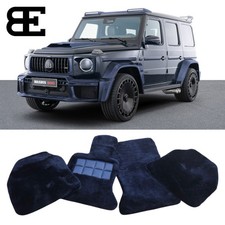 2019-2027 Blue Sheepskin Floor Mats forMer cedes Benz G Class W464 G550 G580 G63