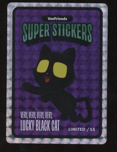 2025 Vee Friends Super Stickers PSA Magazine Purple Very Lucky Black Cat /55