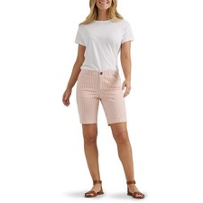 Pantalones Cortos Lee Bermudas Para Mujer Legendary Chino 9 Pulgadas Entrepierna Elastizados Bud Rayas