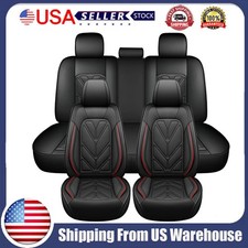For Nissan Luxury Leather Car Seat Covers Full Set 5-seats Front Rear Protectors For Nissan Luxury Leather Car Seat Covers Full Set 5-seats Front Rear Protectors