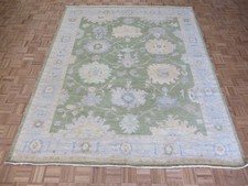 8'3 x 9'10 Hand Knotted Sage Green Fine Peshawar Oriental Rug G16086