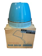 VTG Aqua Blue Lady Schick Deluxe Capri Consolette Model 316 Tabletop Hair Dryer