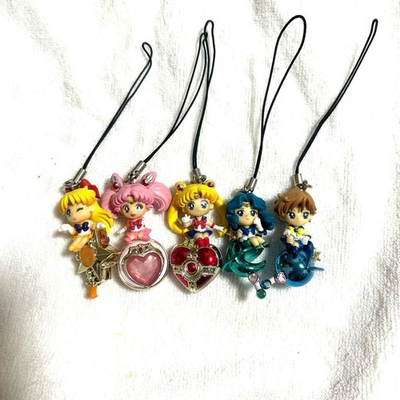 #ad Twinkle Dolly Sailor Moon Uranus Neptune 5 Set Straps Collectible Bundle $109.04