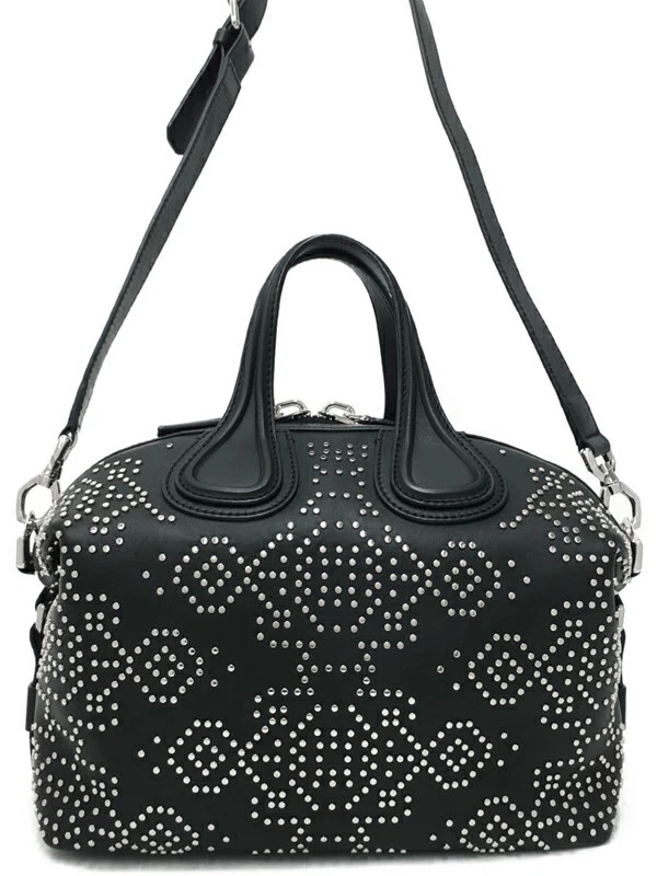 Givenchy — Givenchy 2-Way BB05096658 Leather Black Shoulder Bag Women's #TB1192
