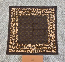 NEW S/S 2001 Louis Vuitton Sprouse Monogram Graffiti Scarf