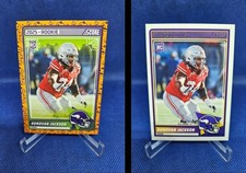 2025 Donovan Jackson RC Lot Of 2 - Pumpkins Parallel & Base Rookie Card Vikings 