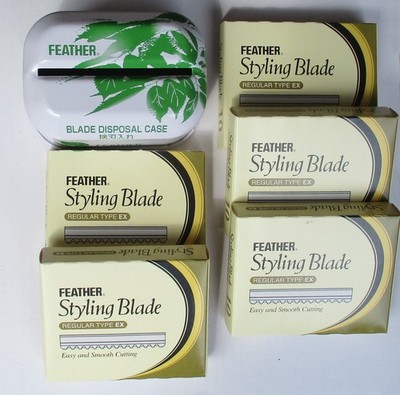 50 x (5 x 10 Stück) Feather Styling Blade Rasierklingen für Razor Regular Typ Ex