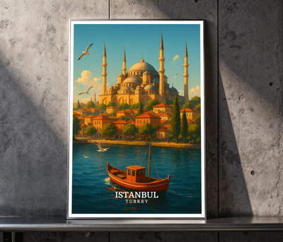 Istanbul Türkei - Qualität Premium Poster, Reisedruck, nur Poster