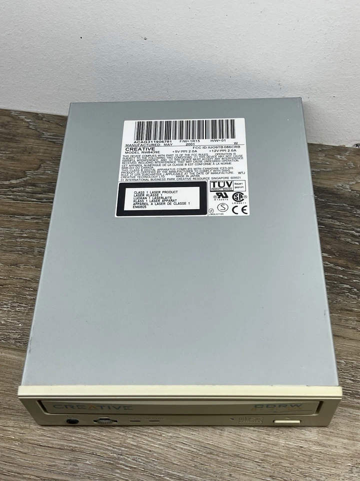 Creative Optical Drive CD-RW rewritable disk - RW4224e - beige 4x2x24 retro vtg - Image 3 of 4