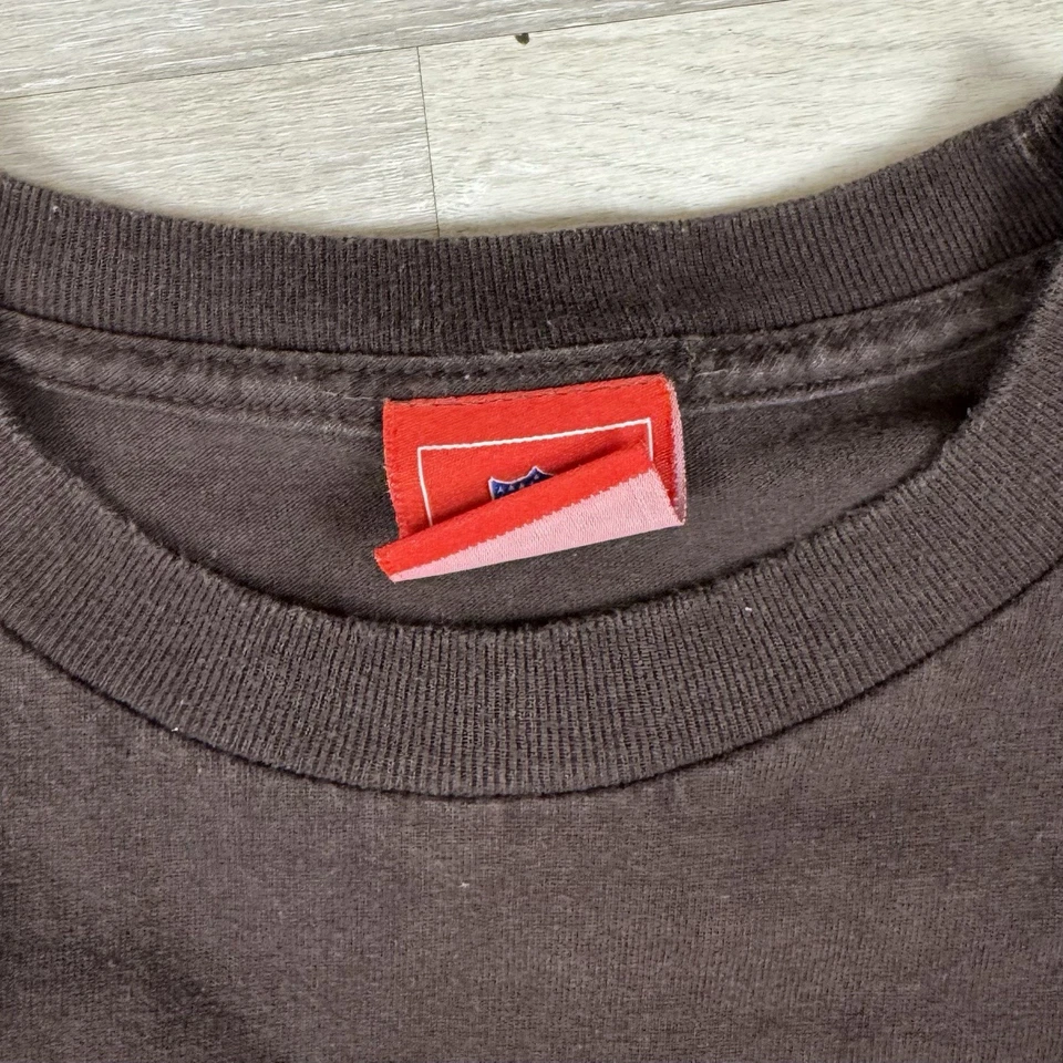 Casco de Colección Y2K NFL Cleveland Browns Manga Larga Logo Marrón Para Hombre Talla Grande” Foto 3 de 4