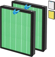 2-Pack  Vital 200S-RF-TX Toxin Absorber Filter H13 True HEPA Carbon for Levoit