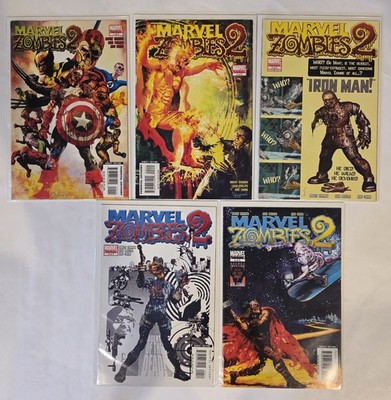 MARVEL ZOMBIES 2 2007 #1-5 COMPLETE SET LOT FULL RUN ROBERT KIRKMAN DISNEY PLUS
