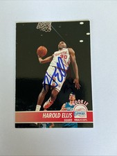 1994 NBA Hoops HAROLD ELLIS LOS ANGELES CLIPPERS Rookie SIGNED BASKETBALL CARD. rookie card picture