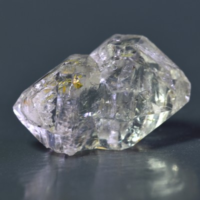 Golden Enhydro Petroleum Oil Diamond Quartz UV Fluorescent with Moving Bubble fr