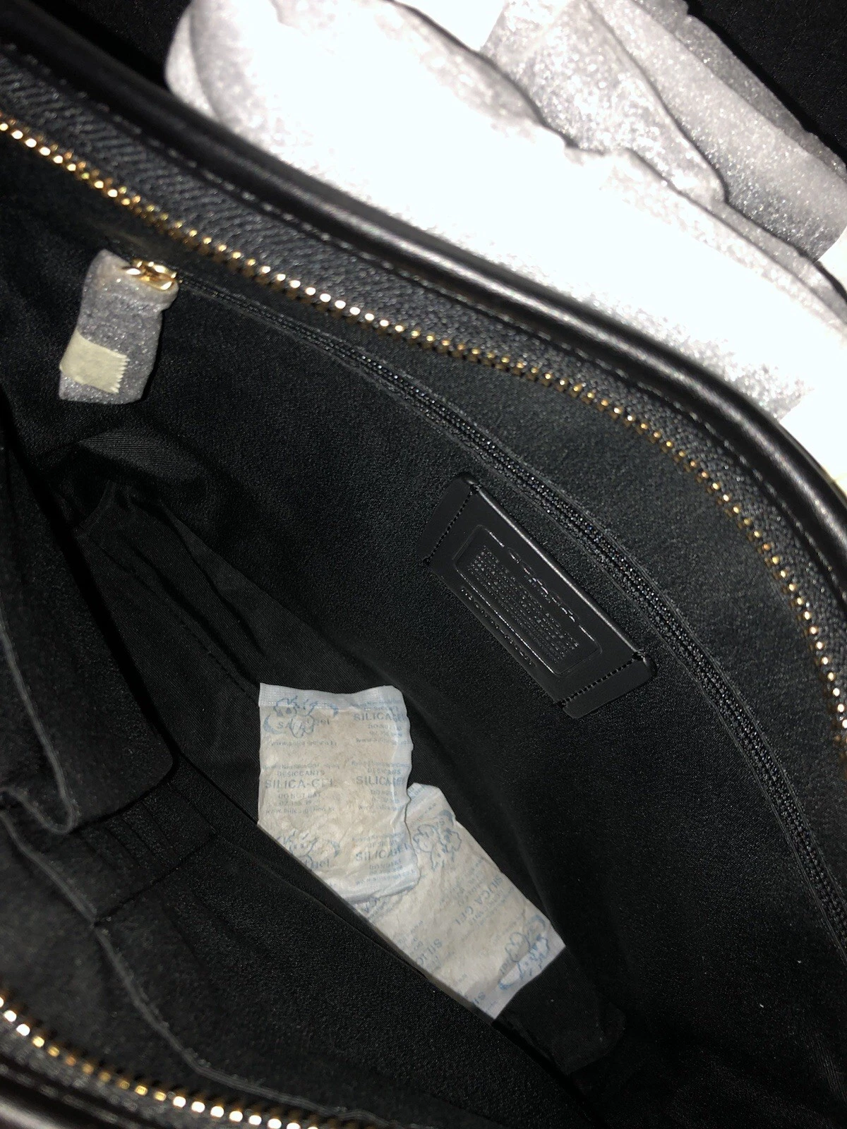 Borsa a tracolla Coach Signature Zip File marrone nero F58297 nuova con etichette borsa $ 225