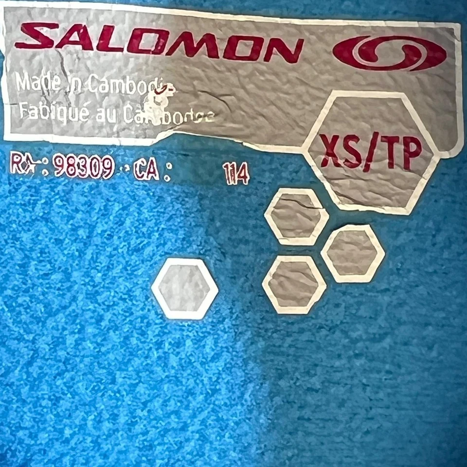 Salomon Acti Lite Half Zip Hoodie Womens Size XS Blue Outdoor Active - Image 4 of 4