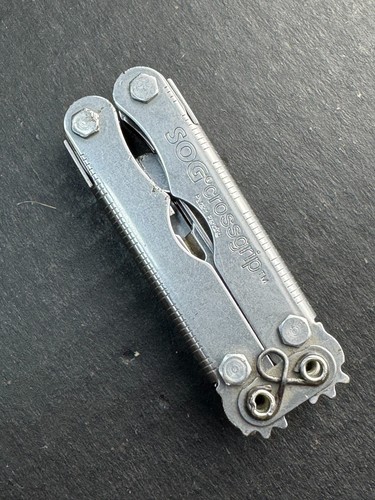 SOG Crossgrip Mini Multitool Cross Grip Pliers Stainless - Picture 3 of 13