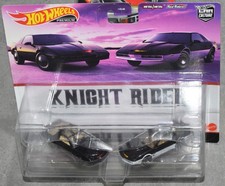 Hot Wheels Premium Car Culture Knight Rider Kitt Karr 2 Pack Real Riders