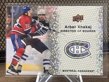 Arber Xhekaj 2023-24 Upper Deck Series 2 Hockey Director of Boards Sparkle