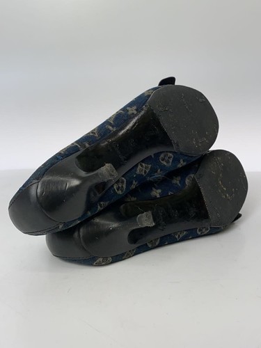 Louis Vuitton Pumps/Monogram/35/Nvy/Scratches/Defective Shape/Stain - Picture 4 of 7