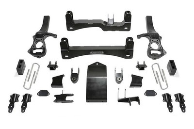 FABTECH K1217 Lift Kit Suspension; 6'' Front Lift; 6'' Rear Lift;