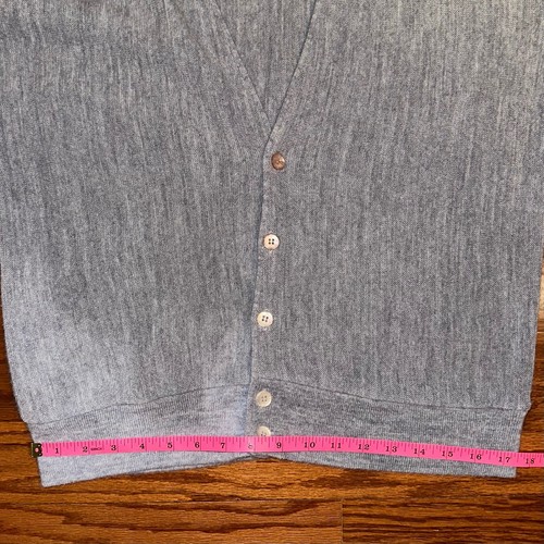Vintage Christian Dior V-Neck Grey Cardigan Size XL - Picture 10 of 13