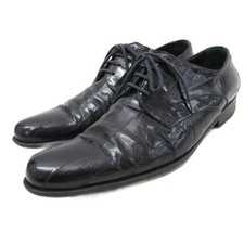 Dolce&Gabbana Men 5.5 Business Shoes Leather Dress Shoes Pointed Toe Black Italy