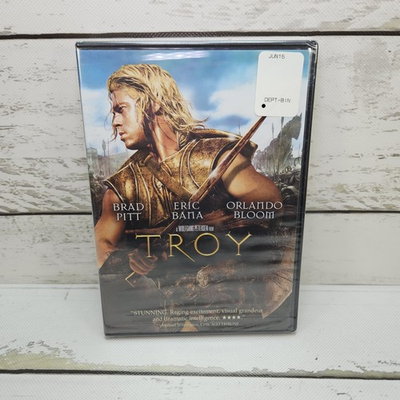 #ad Troy DVD 2009 Movie Widescreen Edition Brad Pitt New And Sealed $7.99